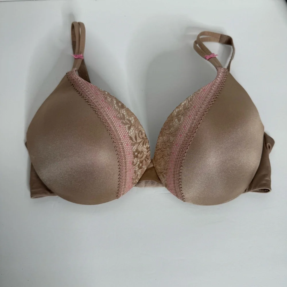 Warner's Tan and Pink Comfort Bra 01326s Size 36C